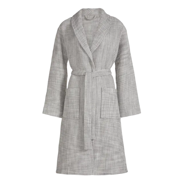 Vandyck Portland badekåpe Medium coolgrey bomull