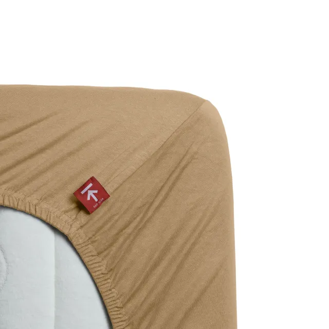 Beddinghouse Jersey Super Stretch topplaken sand 180x200