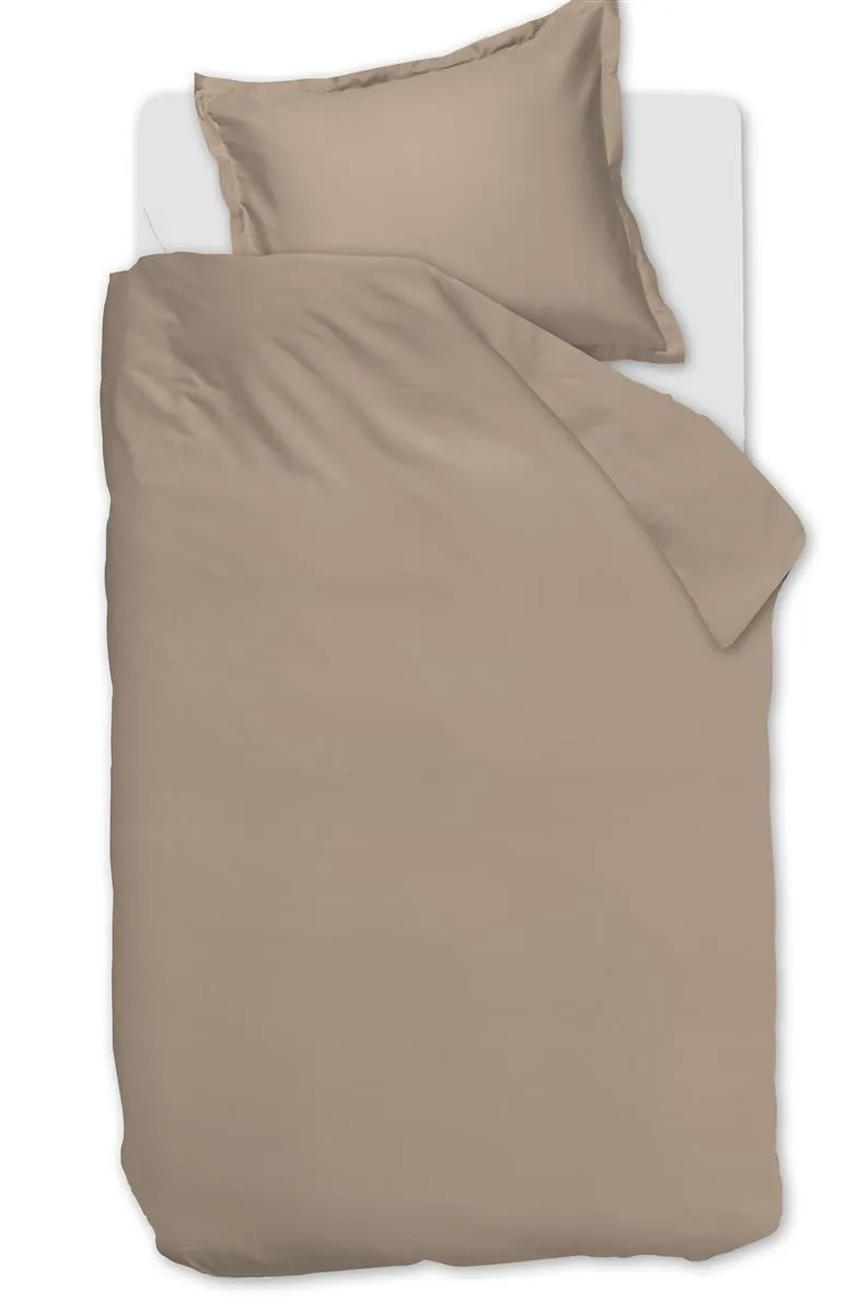 Ambiante Satin Uni dynetrekk 240x200 taupe sateng