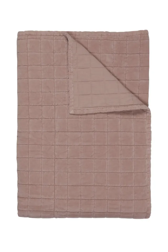 Beddinghouse Cosy sengepledd fersken 150x200 cm bomull