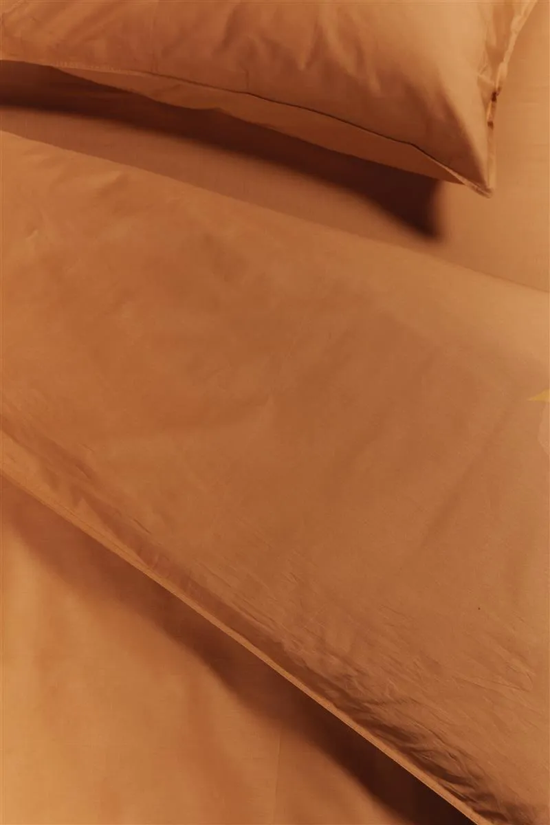 Ambiante Cotton Uni dynetrekk 140x200 oransje bomull
