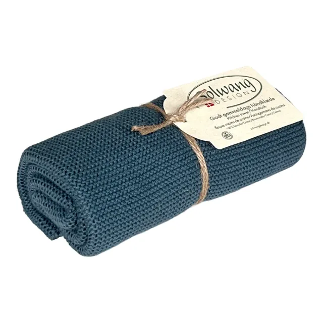 Solwang Design Mørk Azur håndkle 1-pk mørk azur økologisk